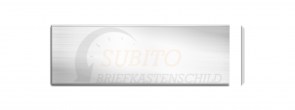 Klingelschild Sonnex 51 x 19 Alu